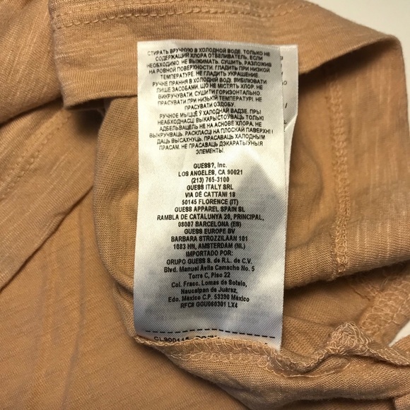 Guess Embroidered Crop Top Small Pink - Picture 7 of 8